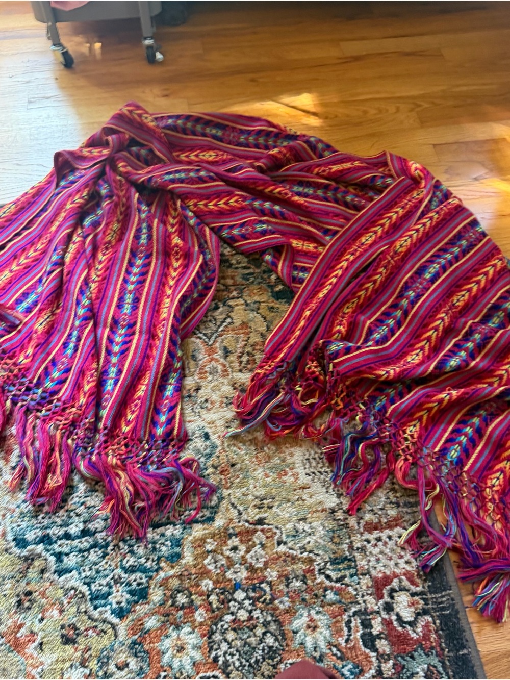 Mexican woven shawl